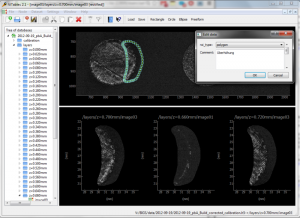 Screenshot of layer image analysis software